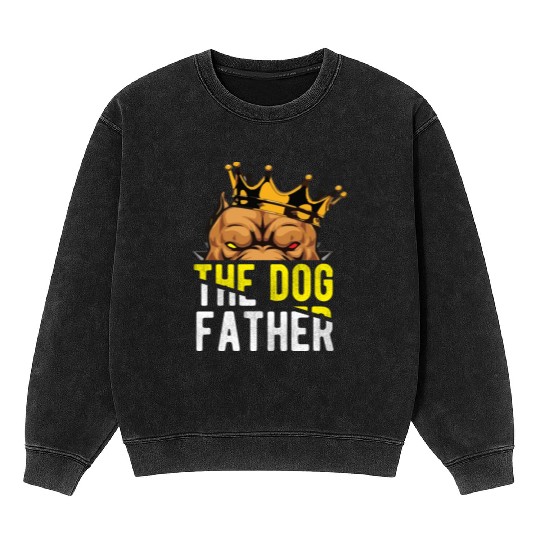 The Dog Father - Pitpull Lover Mineral Wash Sweatshirts