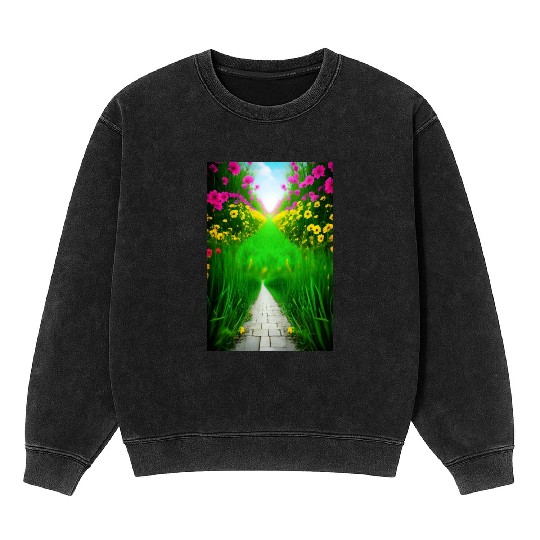 Ghost in my garden Mineral Wash Sweatshirts