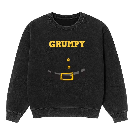 Grumpy Santa Claus - Ugly Christmas Mineral Wash Sweatshirts
