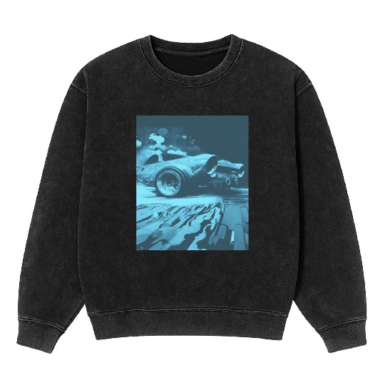 Car Muscle Car Vintage Retro vintage Mineral Wash Sweatshirts