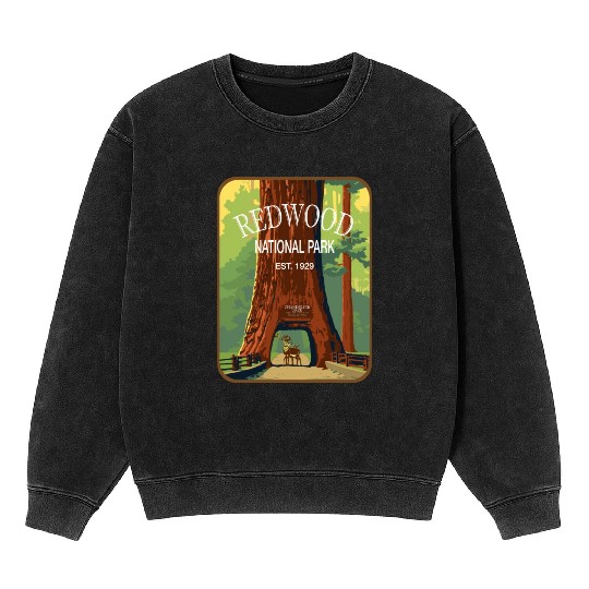 redwood Mineral Wash Sweatshirts