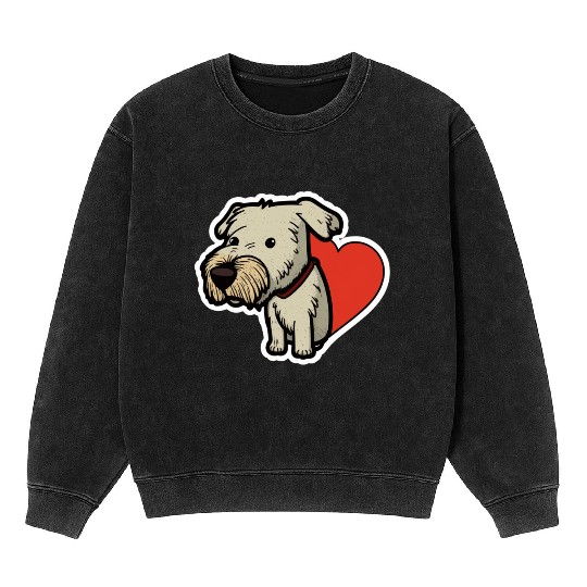cute dog Mineral Wash Sweatshirts