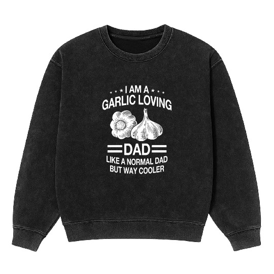 Funny Galic Loving Dad For Men Mineral Wash Sweatshirts