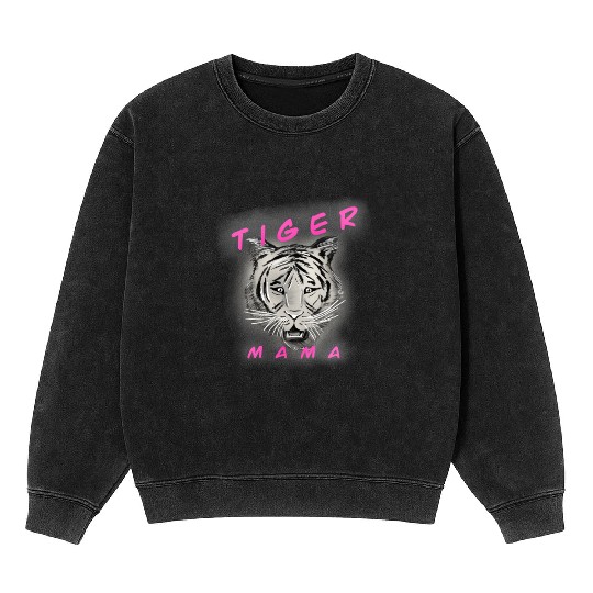 Tiger Mama (pink) Mineral Wash Sweatshirts
