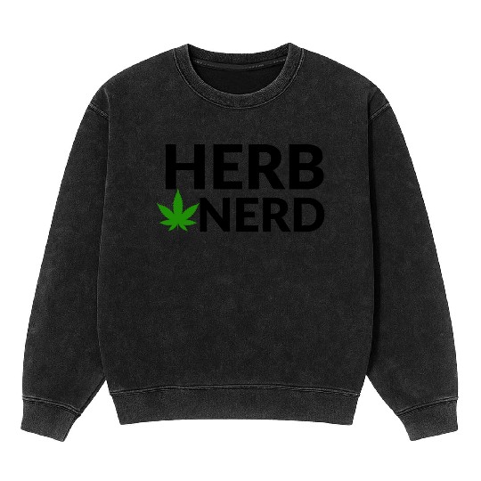 HERB NERD Mineral Wash Sweatshirts