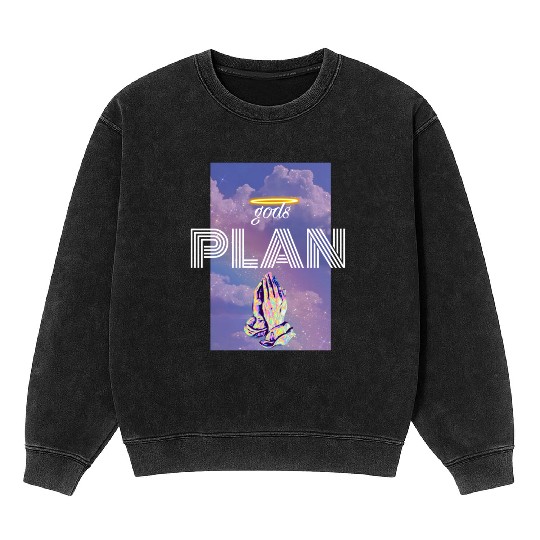 Gods Plan Mineral Wash Sweatshirts