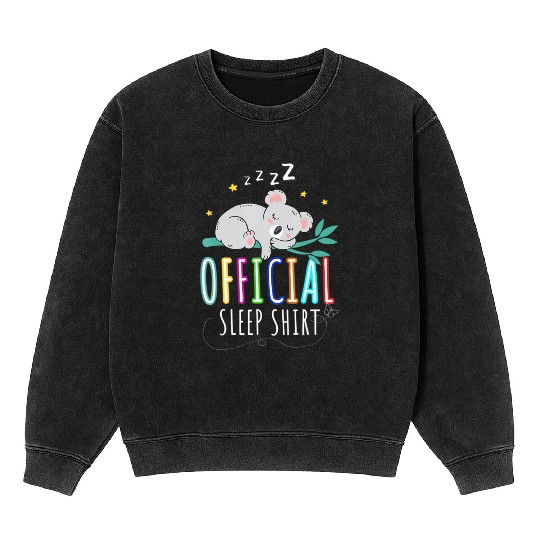 Official Sleep Mineral Wash Sweatshirts pajamas nightgown kear T Shir
