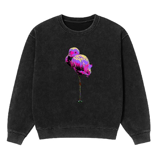 flamingo Mineral Wash Sweatshirts