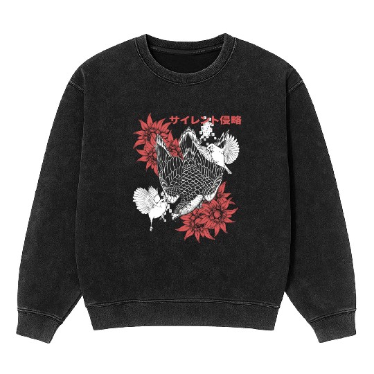 Birds Of Prey Falcon Mineral Wash Sweatshirts