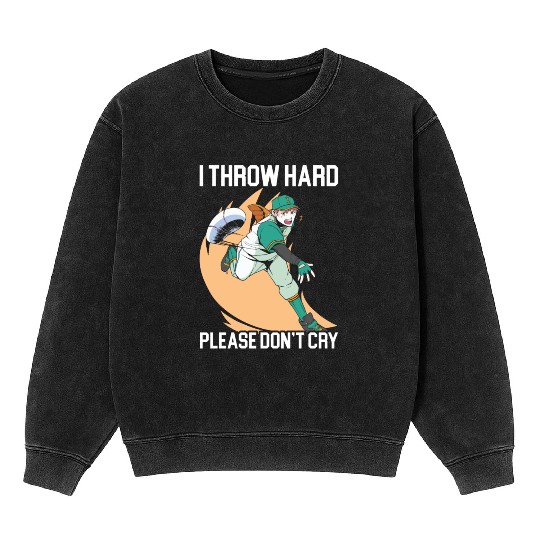 Baseball Player Baseball Coach Baseball Pitcher Mineral Wash Sweatshirts