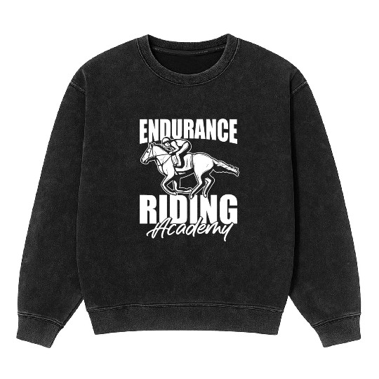 Horse Riding Academy Endurance Riding Mineral Wash Sweatshirts
