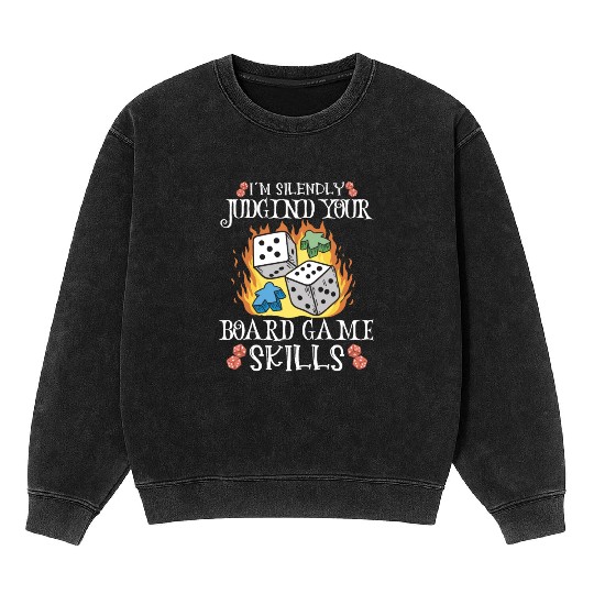 Wine Board Games Chess Board Game Player Gambling Mineral Wash Sweatshirts