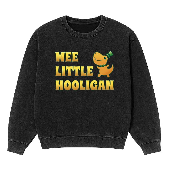 Wee Lil Hooligan Kids St Patrick s Day Boys Girl Mineral Wash Sweatshirts