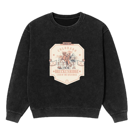 breckenridge colorado wild west town Mineral Wash Sweatshirts
