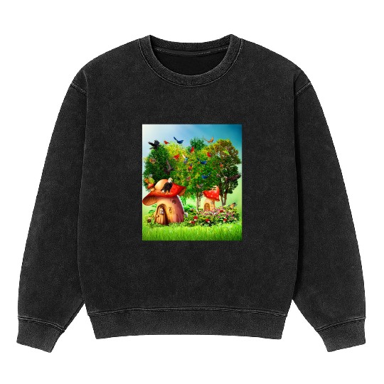 paradise forest Mineral Wash Sweatshirts