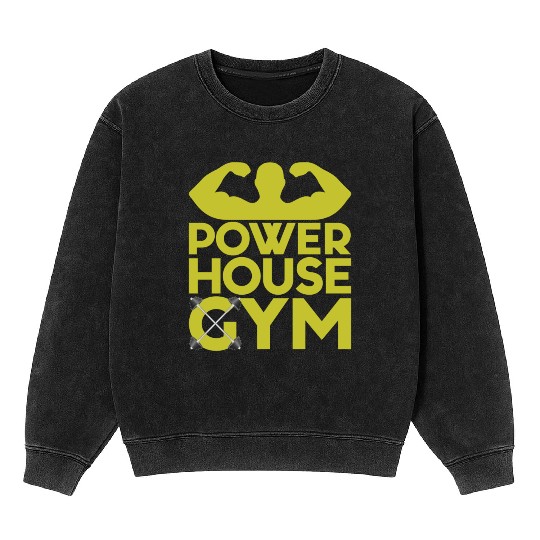 Powerhouse Gym Mineral Wash Sweatshirts