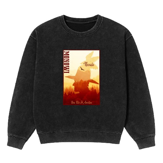 Monowi Nevada wild west town Mineral Wash Sweatshirts