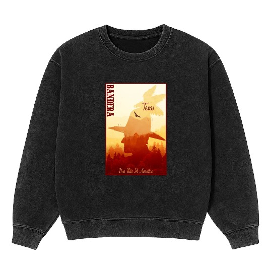 Bandera Texas wild west town Mineral Wash Sweatshirts
