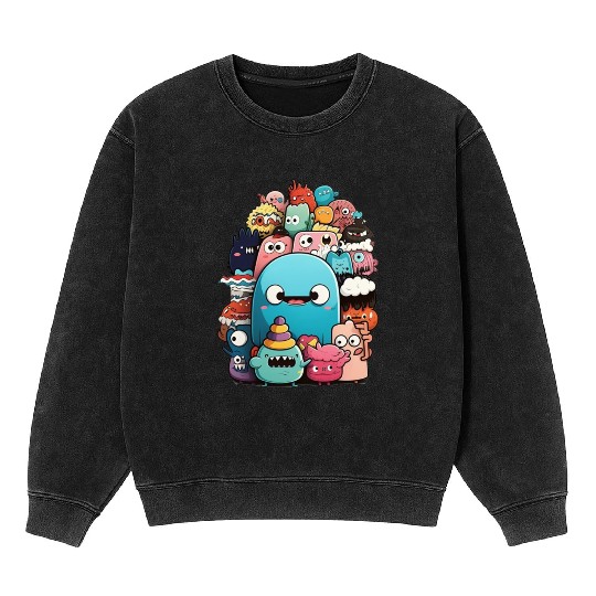 my imaginary friends Mineral Wash Sweatshirts