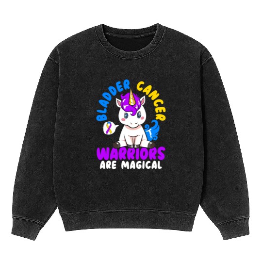 Bladder Cancer Warriors Are Magical Bladder Cancer Mineral Wash Sweatshirts