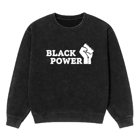 Black Power Mineral Wash Sweatshirts
