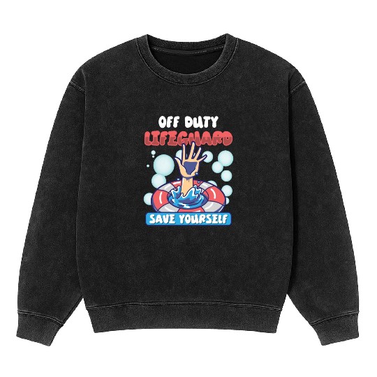 Swimmer Scuba Diving Lifeguard Water Sport Mineral Wash Sweatshirts