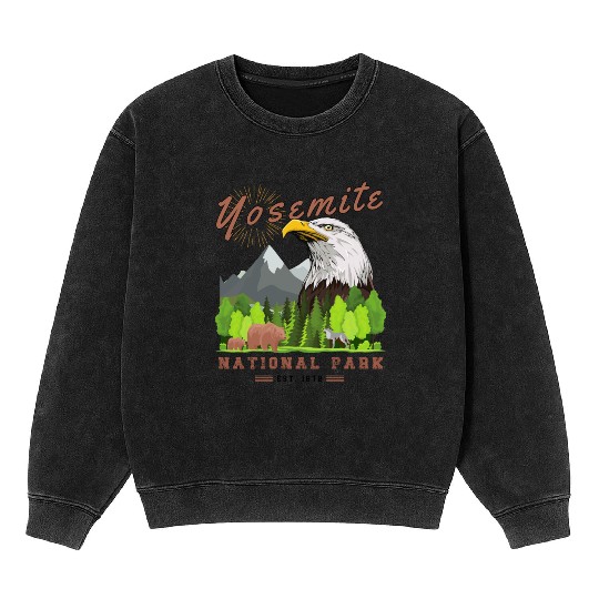Yosemite National Park Mineral Wash Sweatshirts