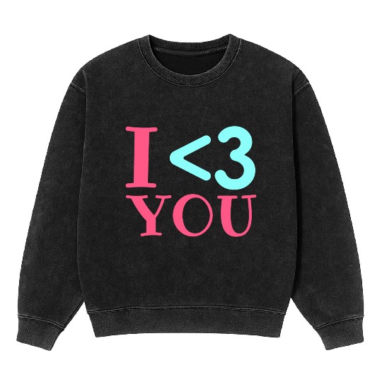 I Love You, Heart, Cool, Marriage, Wedding, bride Mineral Wash Sweatshirts