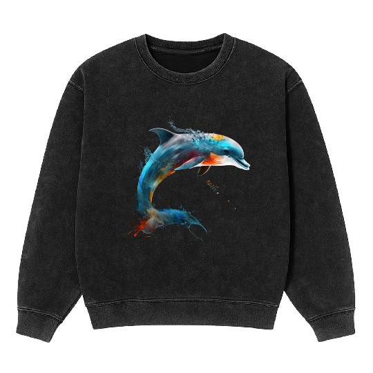 Dolphin Mineral Wash Sweatshirts