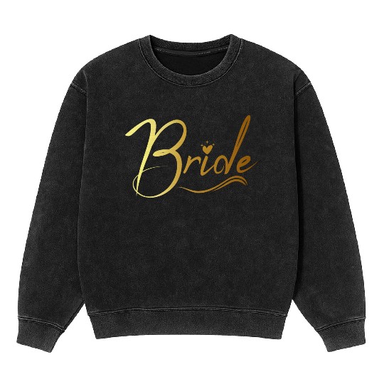 Bride bachelorette party Mineral Wash Sweatshirts