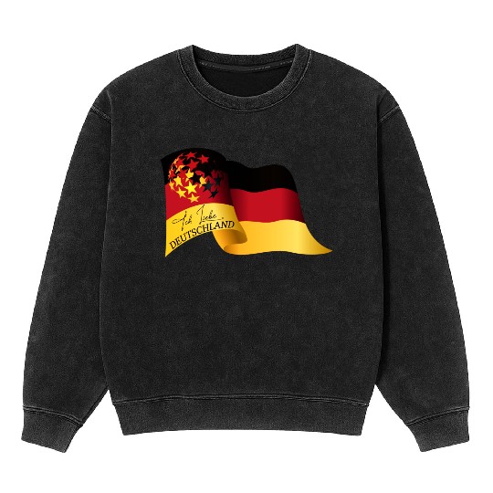 I love Germany Mineral Wash Sweatshirts