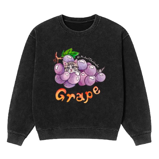 Grape Mineral Wash Sweatshirts