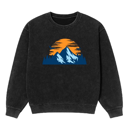 BIRD MOUNTAIN Mineral Wash Sweatshirts