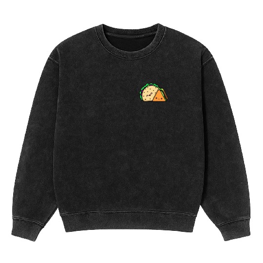 Doner Taco Best Friends Pocket design Mineral Wash Sweatshirts