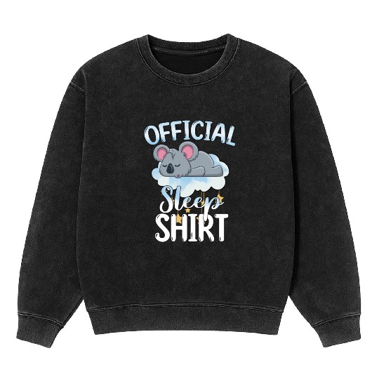 Official Sleep Mineral Wash Sweatshirts Koala