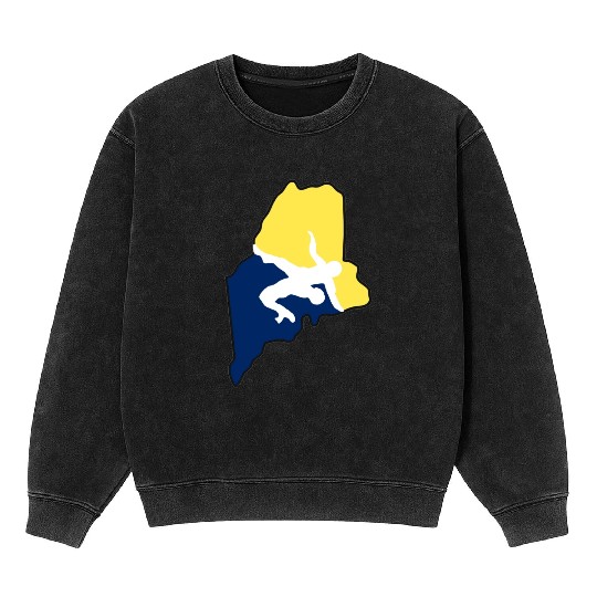 Maine Wrestling Mineral Wash Sweatshirts
