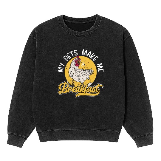 Chicken Farmer Chicken Whisperer Farm Animal Mineral Wash Sweatshirts