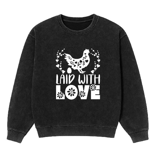 Chicken Farmer Chicken Whisperer Farm Animal Mineral Wash Sweatshirts