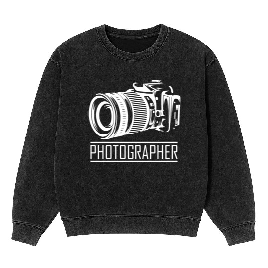 Funny Camera photography quote gift Mineral Wash Sweatshirts