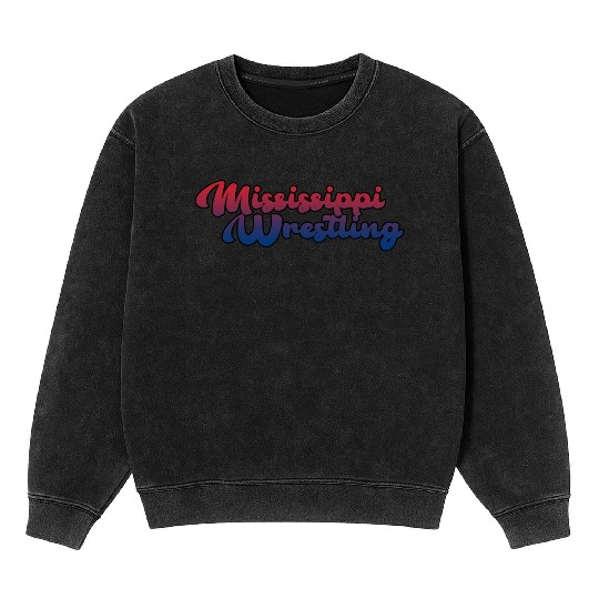 Mississippi Wrestling Mineral Wash Sweatshirts