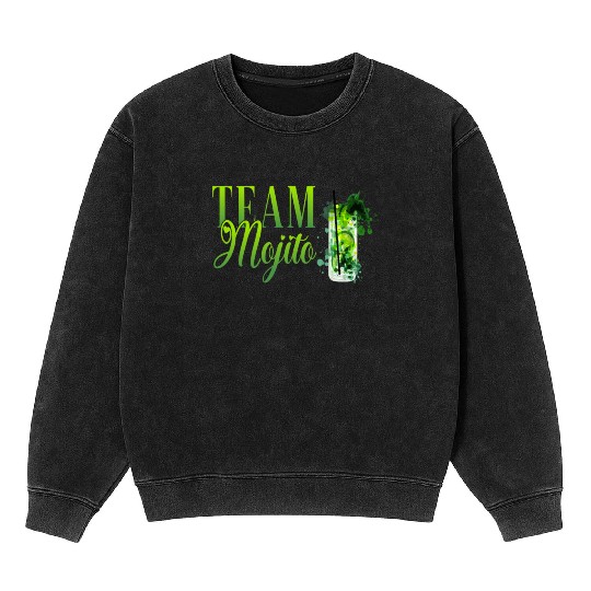 Team Mojito Hen Party for Bartender Mineral Wash Sweatshirts
