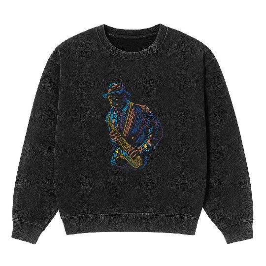 Jazz music improvisation festival Mineral Wash Sweatshirts