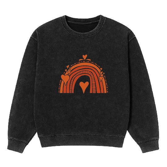 Rainbow In June We Wear Orange Gun Violence Awaren Mineral Wash Sweatshirts