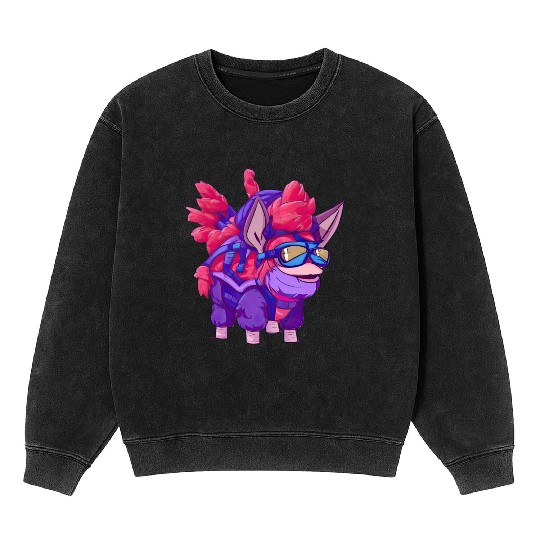 Neon Llama Mineral Wash Sweatshirts