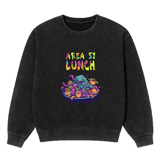 Area 51 Lunch Mineral Wash Sweatshirts