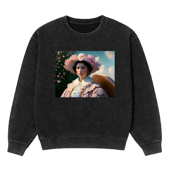 sad woman Mineral Wash Sweatshirts