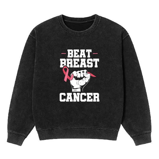 Beat Breast Cancer Advocacy Breast Cancer Mineral Wash Sweatshirts