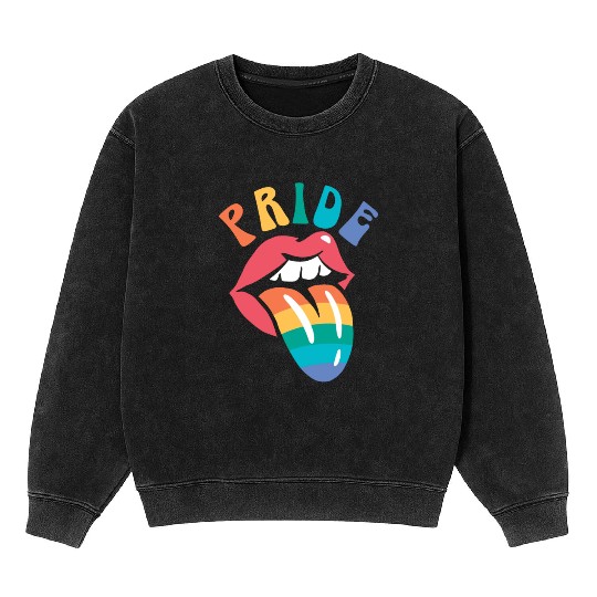 Gay Rights Rainbow Pride Month LGBTQ Gay Pride Mineral Wash Sweatshirts