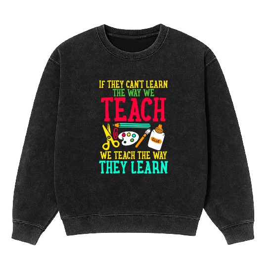 SPED Teacher Special Education Mineral Wash Sweatshirts