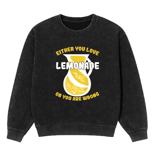 Lemonade Lover Lemonade Stand Mineral Wash Sweatshirts